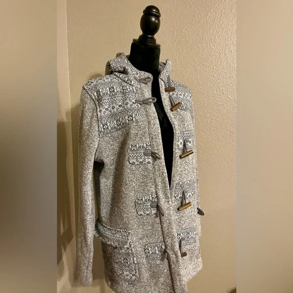 Patagonia Gray Patterned Toggle Jacket - Picture 3 of 9